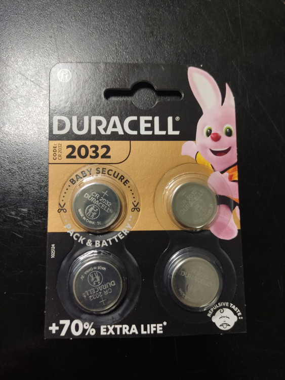 Батарейки Duracell CR 2032 литиевые, 3V, 1шт